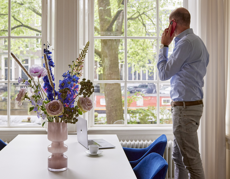 Kunstbloemen boeket Amsterdamse grachten | Madame Fleurie